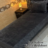 Soft Velvet Fleece Bedsheet Single Bed-633